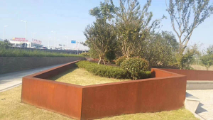 东西湖耐候钢挡土墙